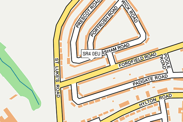 SR4 0EU map - OS OpenMap – Local (Ordnance Survey)