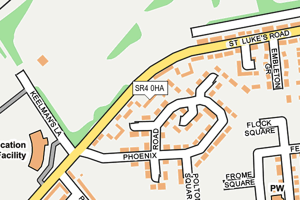 SR4 0HA map - OS OpenMap – Local (Ordnance Survey)