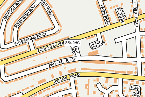 SR4 0HG map - OS OpenMap – Local (Ordnance Survey)