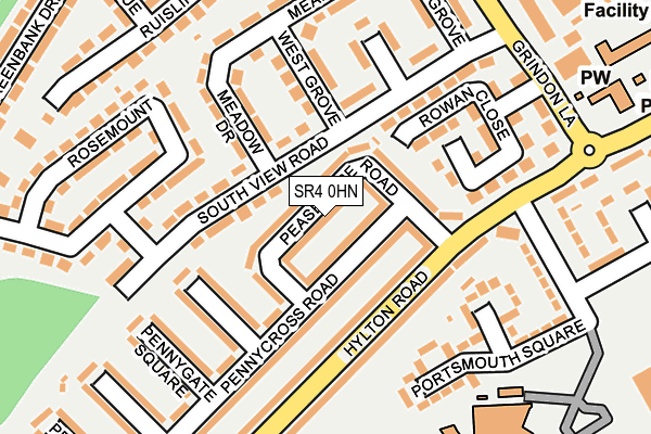 SR4 0HN map - OS OpenMap – Local (Ordnance Survey)