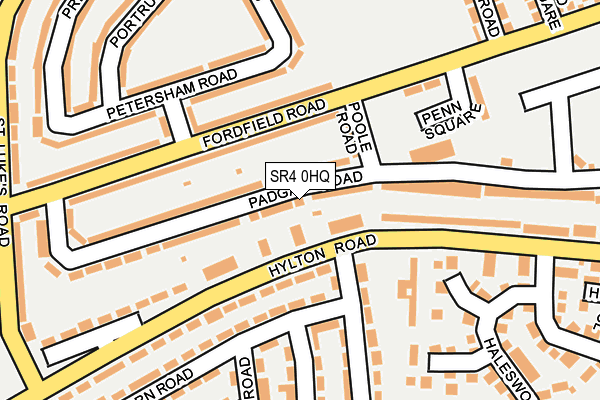 SR4 0HQ map - OS OpenMap – Local (Ordnance Survey)