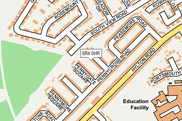 SR4 0HR map - OS OpenMap – Local (Ordnance Survey)