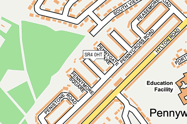 SR4 0HT map - OS OpenMap – Local (Ordnance Survey)