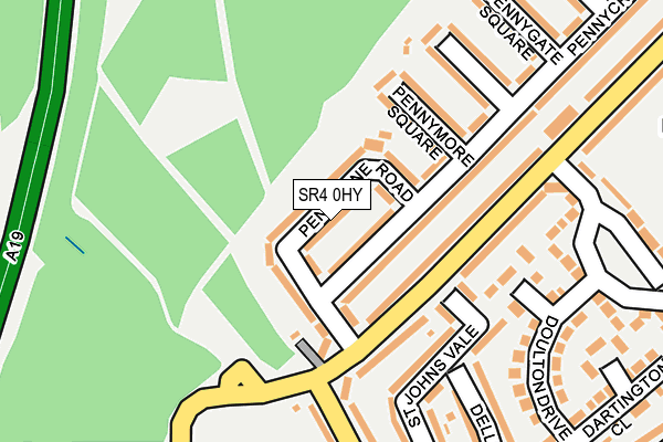 SR4 0HY map - OS OpenMap – Local (Ordnance Survey)