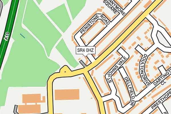 SR4 0HZ map - OS OpenMap – Local (Ordnance Survey)