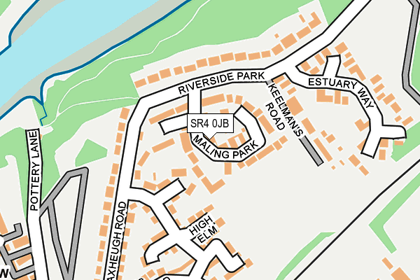 SR4 0JB map - OS OpenMap – Local (Ordnance Survey)