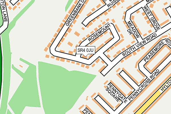 SR4 0JU map - OS OpenMap – Local (Ordnance Survey)