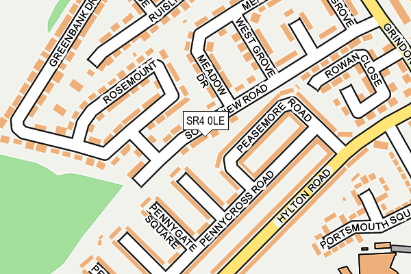 SR4 0LE map - OS OpenMap – Local (Ordnance Survey)