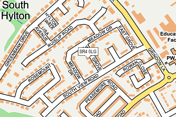 SR4 0LG map - OS OpenMap – Local (Ordnance Survey)