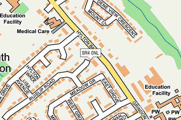 SR4 0NL map - OS OpenMap – Local (Ordnance Survey)