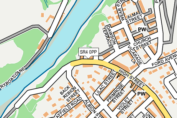SR4 0PP map - OS OpenMap – Local (Ordnance Survey)
