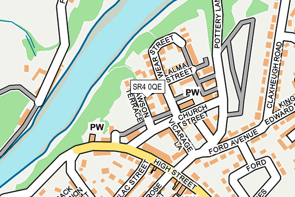 SR4 0QE map - OS OpenMap – Local (Ordnance Survey)