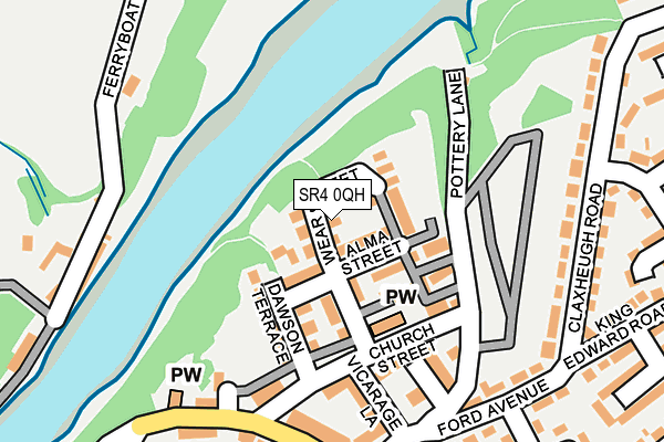 SR4 0QH map - OS OpenMap – Local (Ordnance Survey)