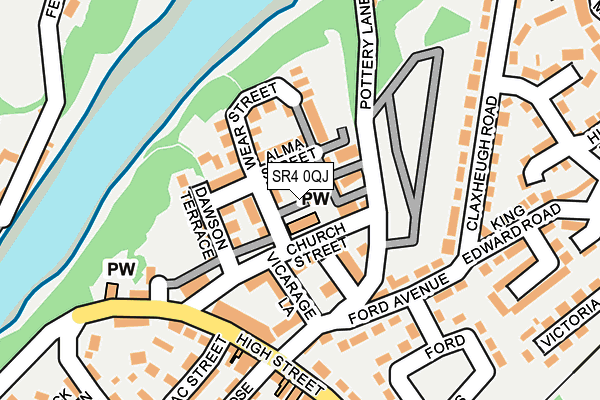 SR4 0QJ map - OS OpenMap – Local (Ordnance Survey)