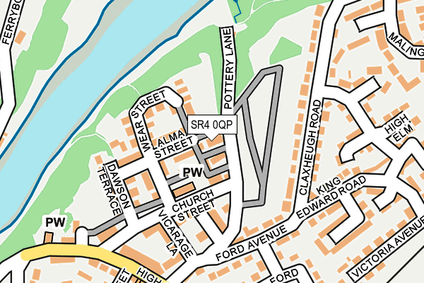 SR4 0QP map - OS OpenMap – Local (Ordnance Survey)