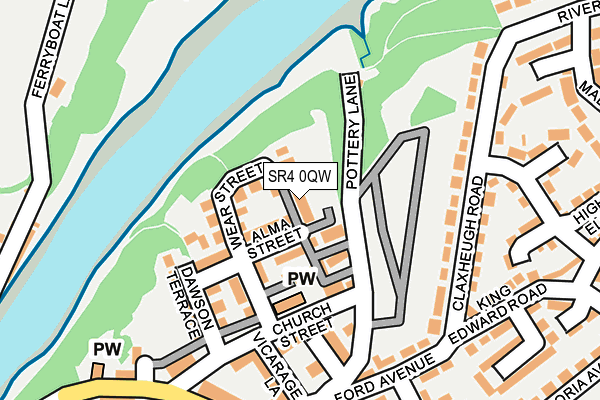 SR4 0QW map - OS OpenMap – Local (Ordnance Survey)