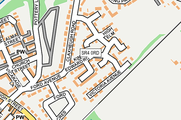 SR4 0RD map - OS OpenMap – Local (Ordnance Survey)