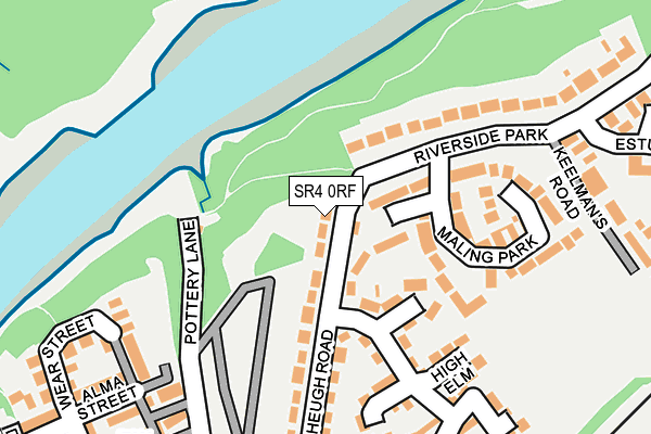 SR4 0RF map - OS OpenMap – Local (Ordnance Survey)