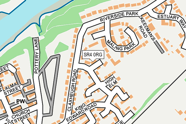 SR4 0RG map - OS OpenMap – Local (Ordnance Survey)