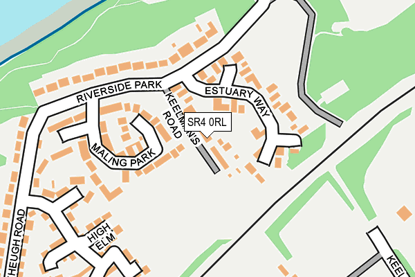 SR4 0RL map - OS OpenMap – Local (Ordnance Survey)
