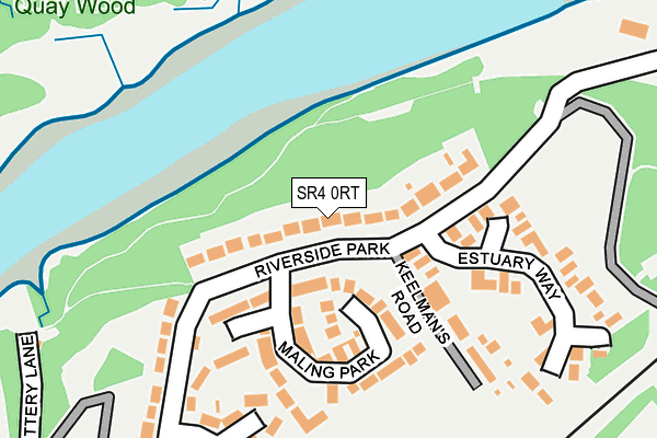 SR4 0RT map - OS OpenMap – Local (Ordnance Survey)