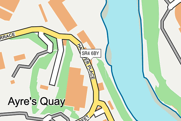 SR4 6BY map - OS OpenMap – Local (Ordnance Survey)