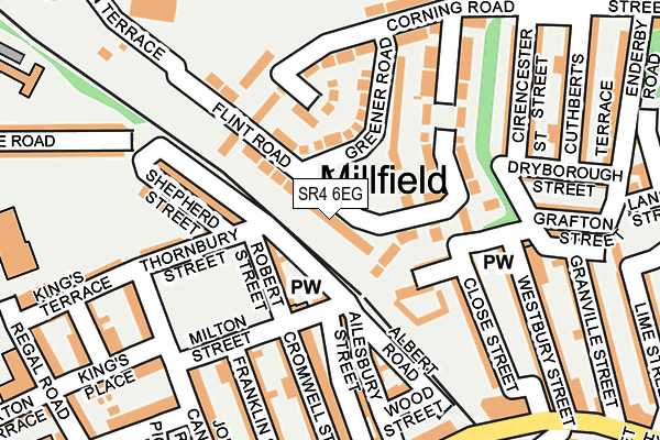 SR4 6EG map - OS OpenMap – Local (Ordnance Survey)