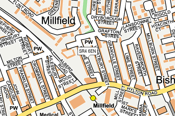 SR4 6EN map - OS OpenMap – Local (Ordnance Survey)