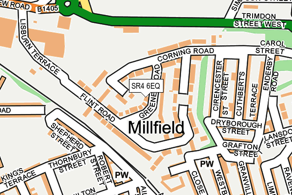 SR4 6EQ map - OS OpenMap – Local (Ordnance Survey)