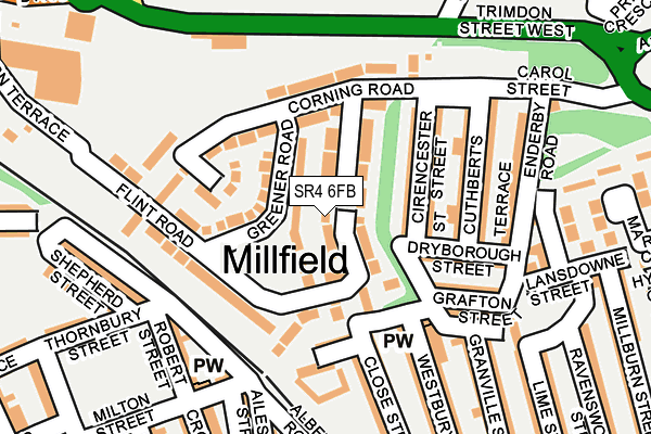 SR4 6FB map - OS OpenMap – Local (Ordnance Survey)