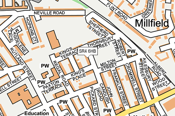 SR4 6HB map - OS OpenMap – Local (Ordnance Survey)