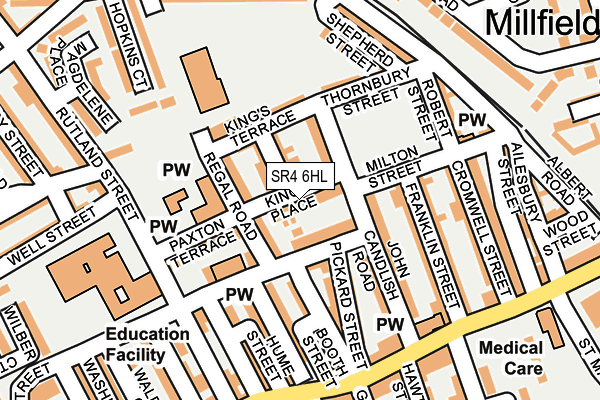 SR4 6HL map - OS OpenMap – Local (Ordnance Survey)