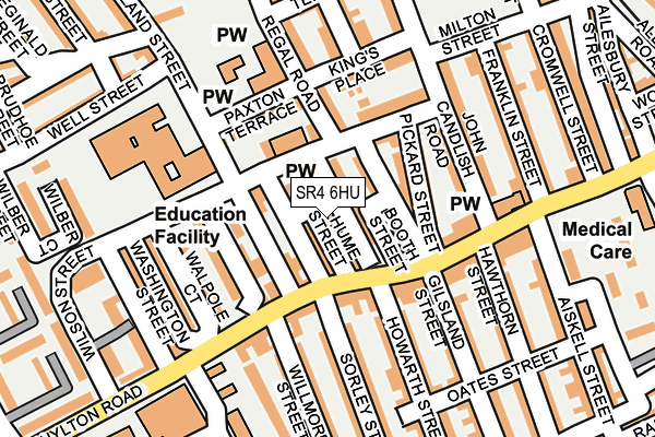 SR4 6HU map - OS OpenMap – Local (Ordnance Survey)