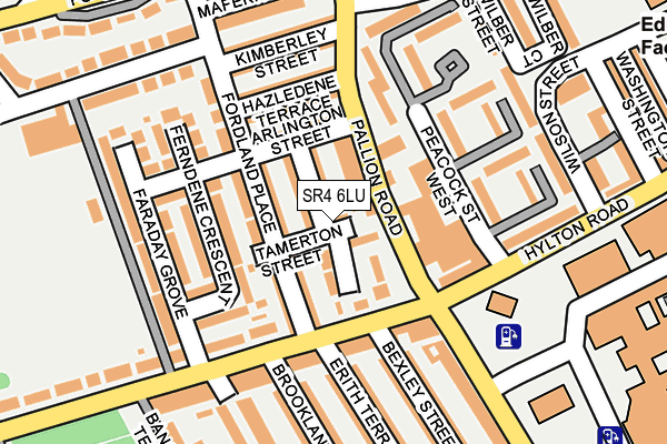 SR4 6LU map - OS OpenMap – Local (Ordnance Survey)