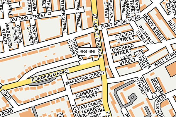 SR4 6NL map - OS OpenMap – Local (Ordnance Survey)