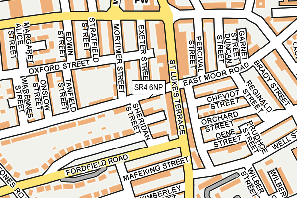 SR4 6NP map - OS OpenMap – Local (Ordnance Survey)