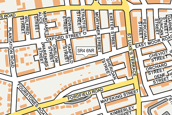 SR4 6NR map - OS OpenMap – Local (Ordnance Survey)