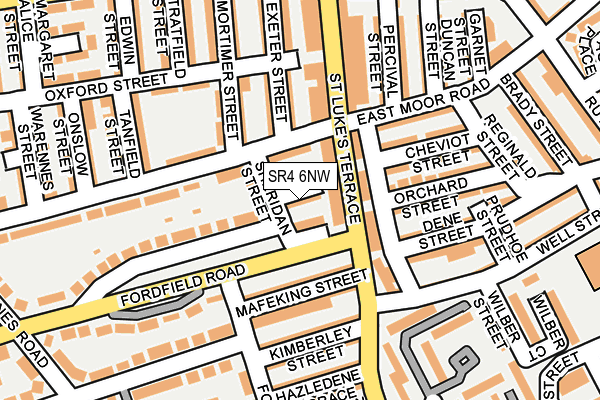 SR4 6NW map - OS OpenMap – Local (Ordnance Survey)