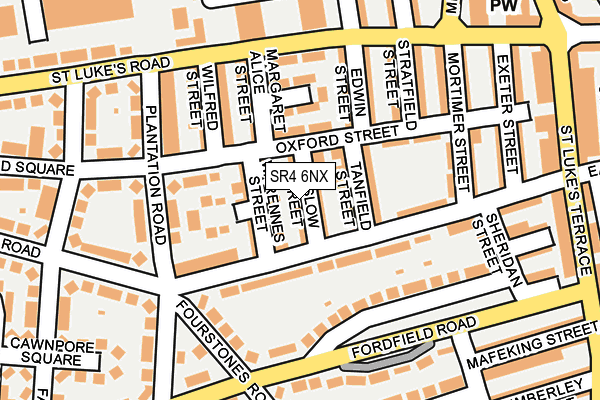 SR4 6NX map - OS OpenMap – Local (Ordnance Survey)