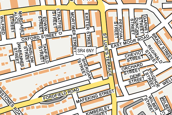 SR4 6NY map - OS OpenMap – Local (Ordnance Survey)