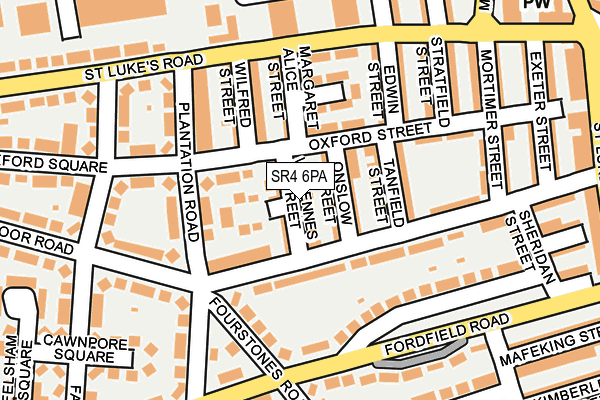 SR4 6PA map - OS OpenMap – Local (Ordnance Survey)