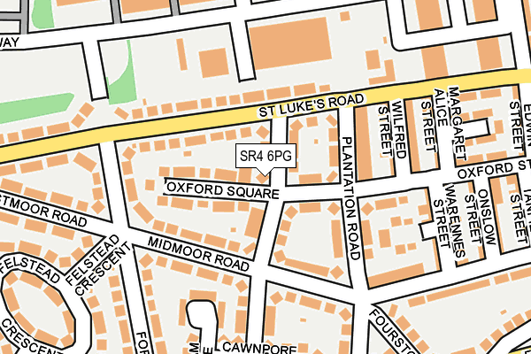 SR4 6PG map - OS OpenMap – Local (Ordnance Survey)