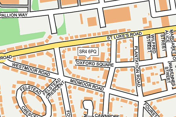 SR4 6PQ map - OS OpenMap – Local (Ordnance Survey)