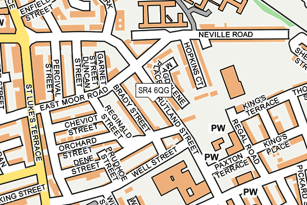 SR4 6QG map - OS OpenMap – Local (Ordnance Survey)