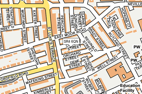 SR4 6QN map - OS OpenMap – Local (Ordnance Survey)