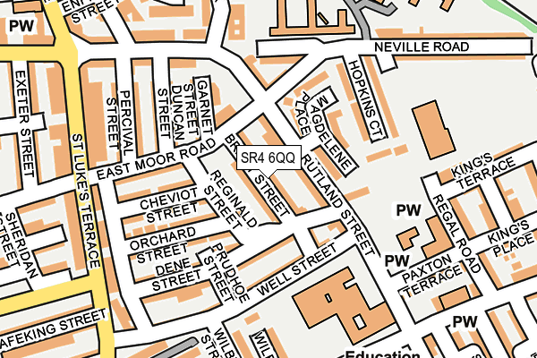 SR4 6QQ map - OS OpenMap – Local (Ordnance Survey)