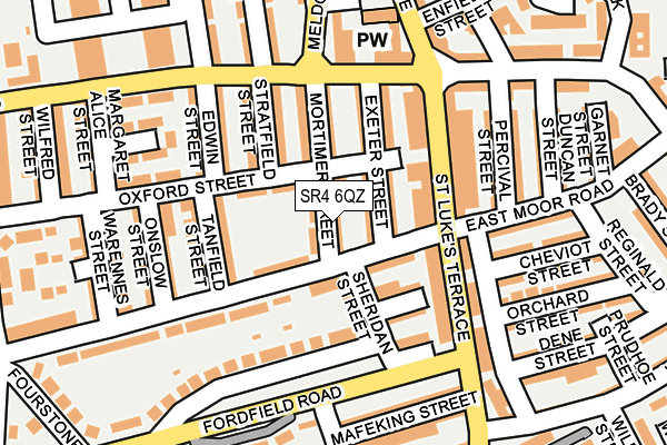 SR4 6QZ map - OS OpenMap – Local (Ordnance Survey)