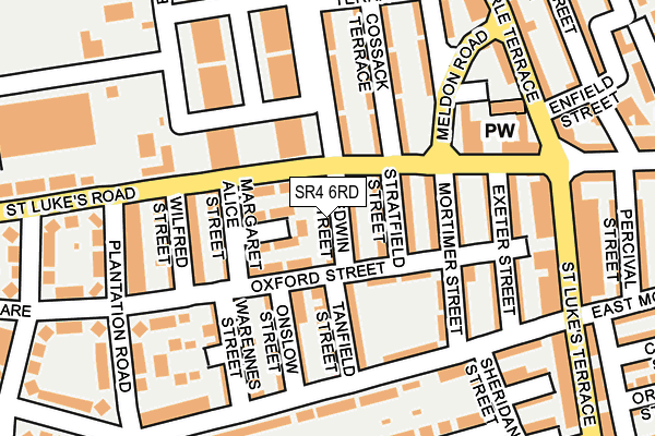 SR4 6RD map - OS OpenMap – Local (Ordnance Survey)