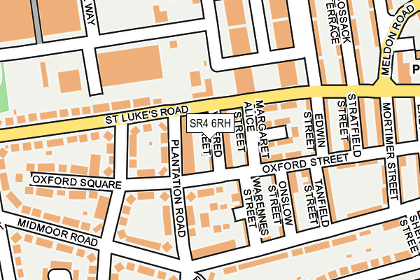 SR4 6RH map - OS OpenMap – Local (Ordnance Survey)