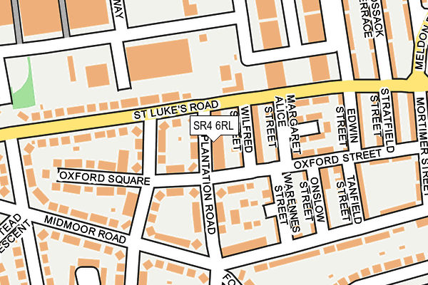 SR4 6RL map - OS OpenMap – Local (Ordnance Survey)